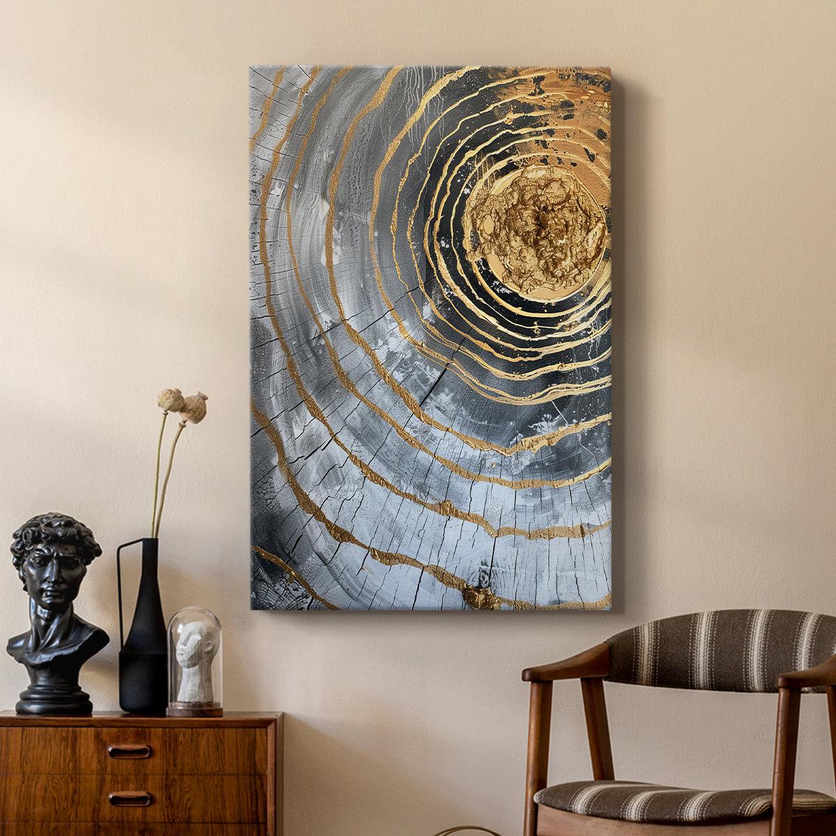 George Oliver ABSTRACT Series CCXLIII -Custom Wrapped Gallery